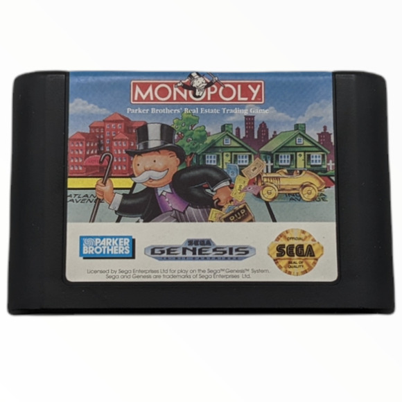 Monopoly (Sega Genesis) - Complete in Box (Parker Brothers, 1992) Tested Works - Picture 3 of 11